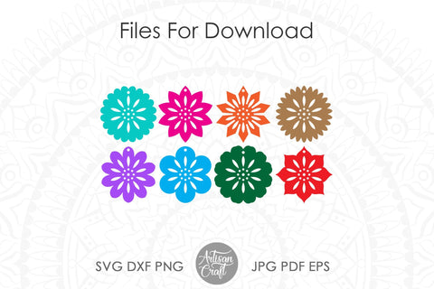 Flower earrings SVG, laser SVG files SVG Artisan Craft SVG 