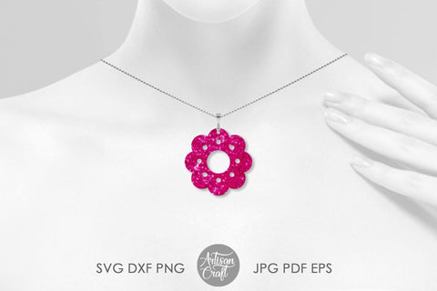 Flower earrings SVG SVG Artisan Craft SVG 