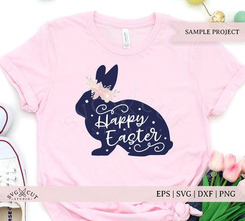 Flower Easter Bunny SVG Cut Files SVG SVG Cut Studio 