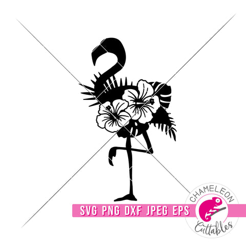 Flower Flamingo svg png dxf eps jpeg SVG Chameleon Cuttables 