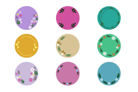 Flower Frame Bundle SVG Masyafi Studio 