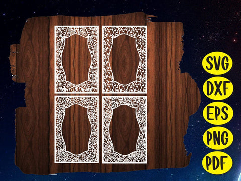 Flower Frame Paper cut SVG Johan Ru designs 