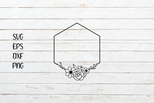 Flower Frame Svg, Flower Svg Design SVG SmmrDesign 