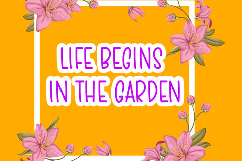 Flower Garden Font Supersemar Letter 