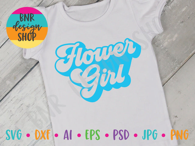 Flower Girl SVG SVG BNRDesignShop 
