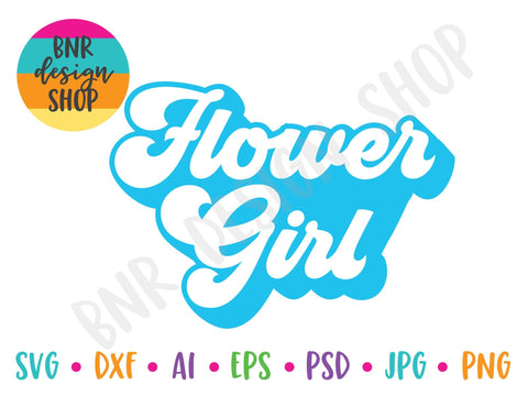 Flower Girl SVG SVG BNRDesignShop 