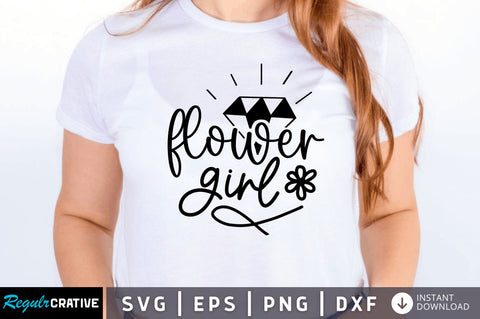 Flower girl SVG SVG Regulrcrative 