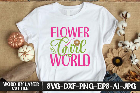 Flower Girl World SVG CUT FILE SVG MStudio 