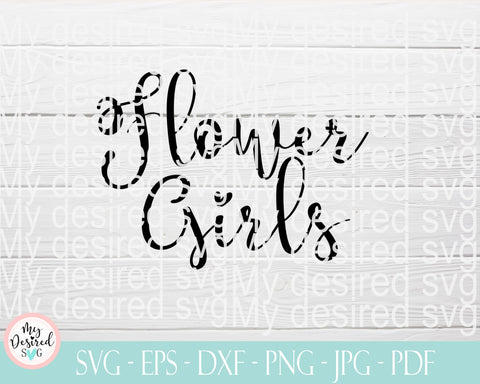 flower girls SVG MyDesiredSVG 
