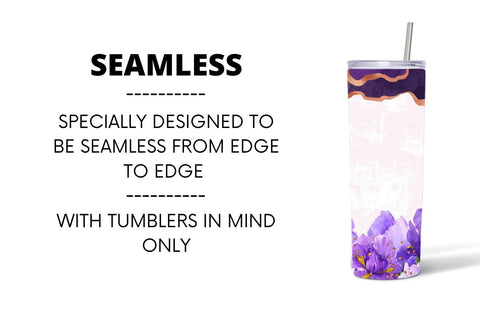 Flower Glitter Tumbler Sublimation Sublimation SvgOcean 