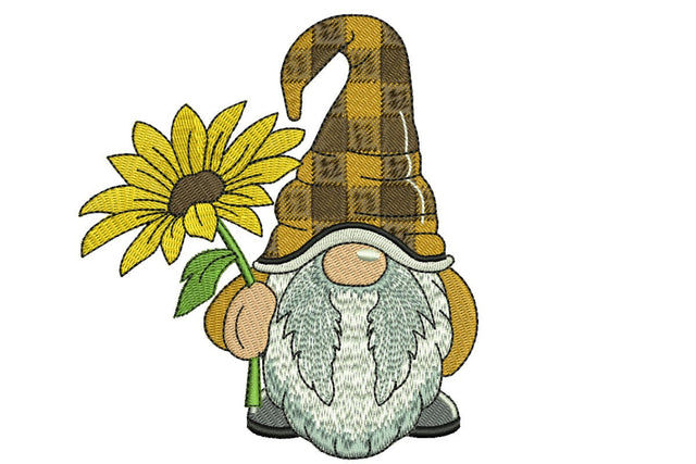 Flower Gnome Embroidery Design, Summer Embroidery Designs Embroidery/Applique DESIGNS NextEmbroidery 
