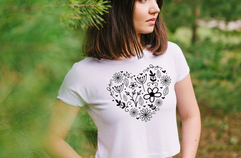 Flower heart SVG design, Heart SVG for Cricut, Heart wreath SVG, Cut file SVG MD mominul islam 