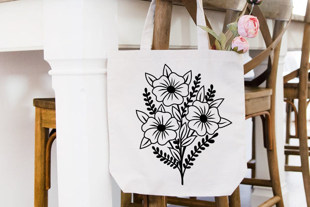 Flower Illustration | Spring Florals SVG Cut File SVG zoellartz 