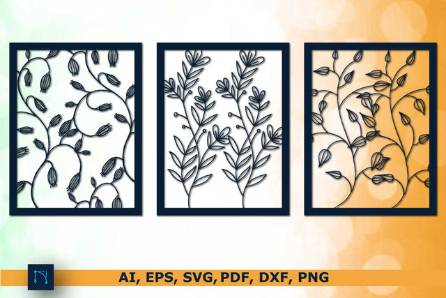 Flower in Frame Wall Decor bundle SVG SVG MD JOYNAL ABDIN 