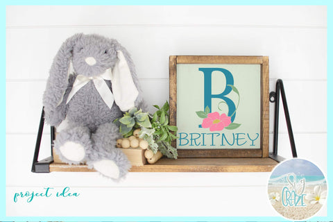 Flower Leaves Letter Full Alphabet Bundle SVG SVG Harbor Grace Designs 