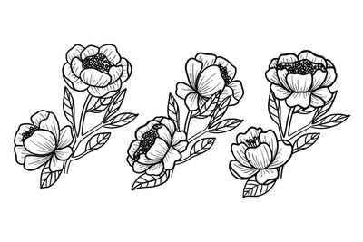 Flower line art handrawn SVG goodigital_13 