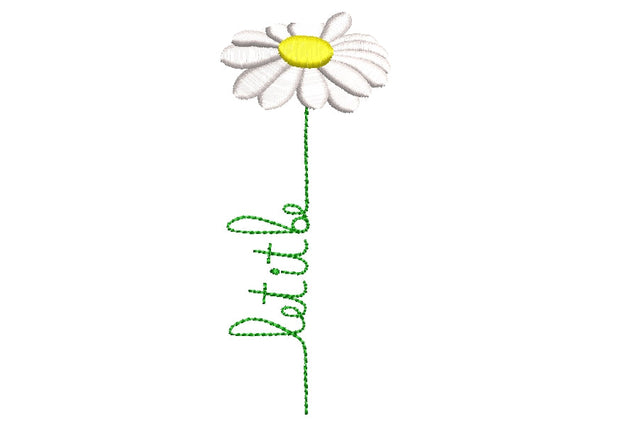 Flower machine emboidery design,Daisy Flower embroidery ,4 sizes. Embroidery/Applique DESIGNS ArtEMByNatalia 