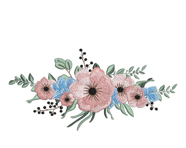 Flower machine embroidery design, 3 sizes Embroidery/Applique DESIGNS Nino Nadaraia 