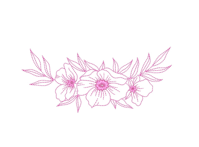 Flower Machine Embroidery Design, 6 sizes Embroidery/Applique DESIGNS Nino Nadaraia 