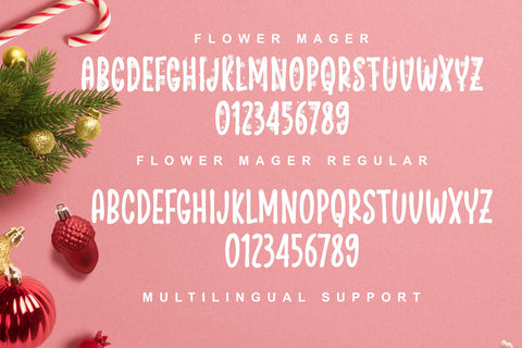 Flower Mager Font Dumadistyle 