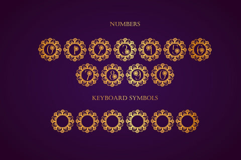 Flower Mandala Monogram Font Font Dm Letter Studio 