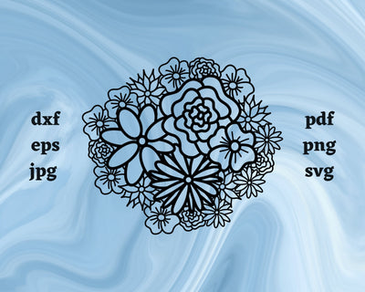 Flower Mandala SVG Cut File SVG Northern Light SVG 