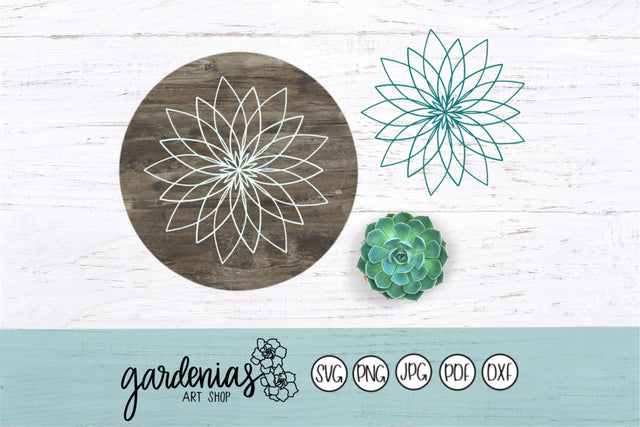 Flower Mandala SVG Gardenias Art Shop 