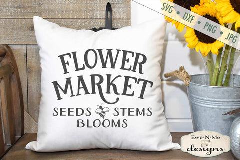 Flower Market - Bee - SVG SVG Ewe-N-Me Designs 