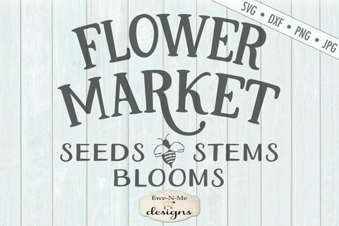 Flower Market - Bee - SVG SVG Ewe-N-Me Designs 