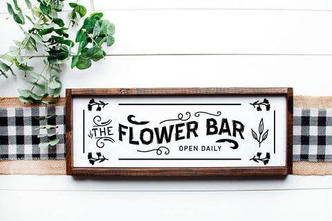 Flower Market SVG Bundle, Market fresh flowers wood sign SVG Paper Switch 