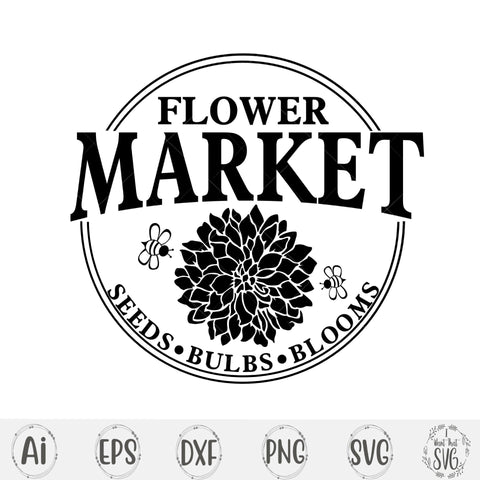 Flower Market SVG I Want That SVG 