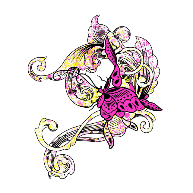 Flower Monarch Butterfly PNG SUBLIMATION, Watercolor Butterfly Sublimation, Pink Butterfly PNG Sublimation Whitetailcrafts 