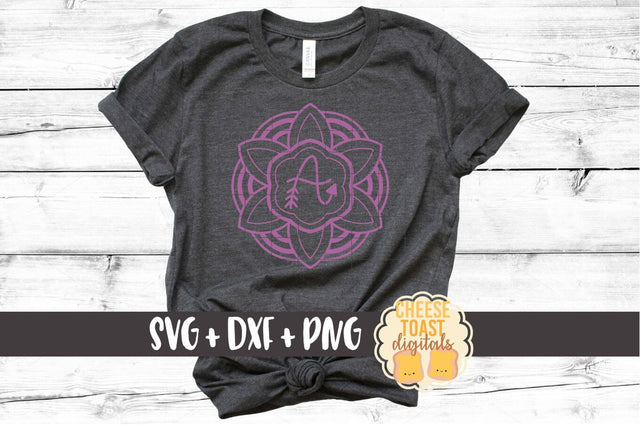 Flower Monogram Frame - Monogram SVG File SVG Cheese Toast Digitals 