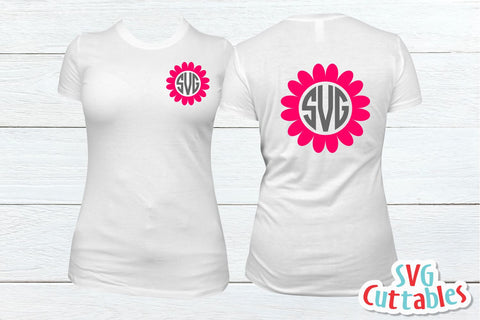 Flower Monogram Frames SVG Svg Cuttables 