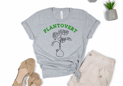 Flower Monstera in Vase Plantovert Embroidery Design Embroidery/Applique DESIGNS Angie 