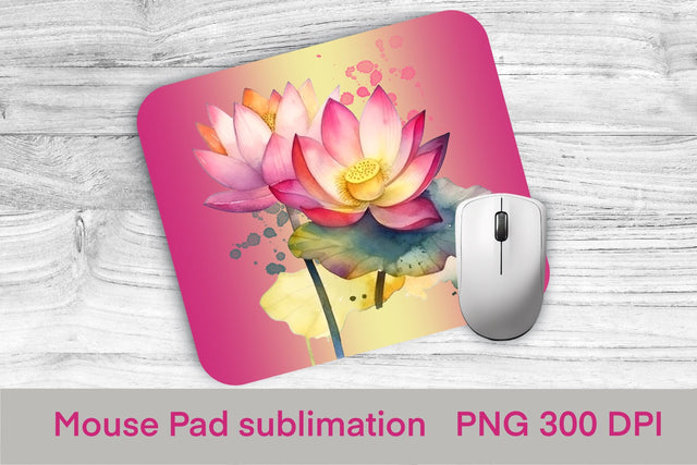 Flower mouse pad sublimation | Flower lotus sublimation Sublimation Svetana Studio 