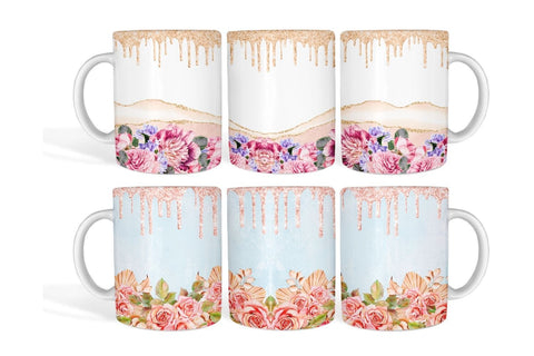Flower Mug Sublimation Sublimation SvgOcean 
