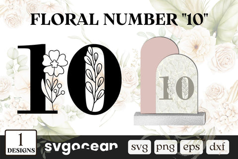 Flower Number 10 SVG SvgOcean 