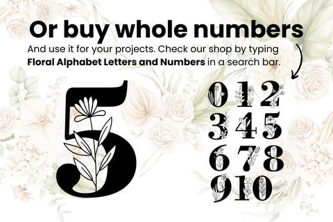 Flower Number 5 SVG SvgOcean 