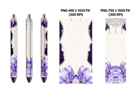 Flower Pen Sublimation Sublimation SvgOcean 