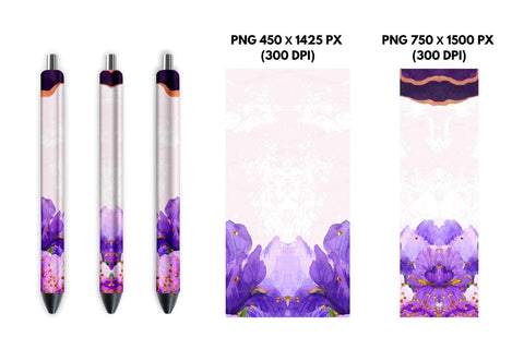 Flower Pen Sublimation Sublimation SvgOcean 