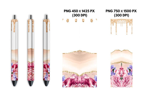 Flower Pen Sublimation Sublimation SvgOcean 