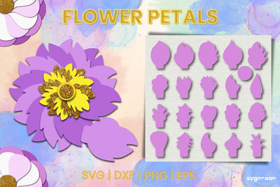 Flower Petal SVG Bundle SVG SvgOcean 