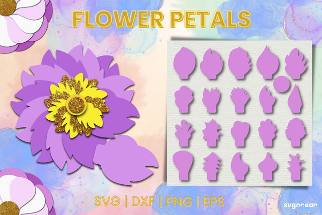 Flower Petal SVG Bundle SVG SvgOcean 