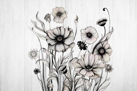 Flower Png. Flower bouquet. Wild Flowers PNG. Sublimation Samaha Design 