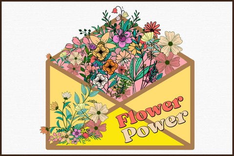 Flower Power PNG Sublimation Sublimation designartist 