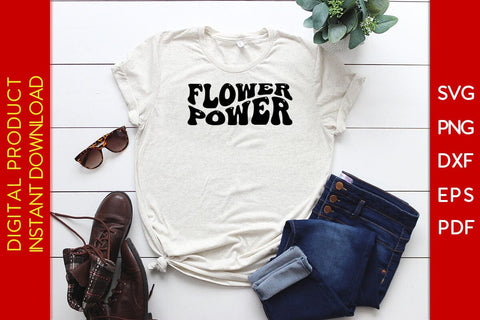 Flower Power SVG PNG PDF Cut File SVG Creativedesigntee 