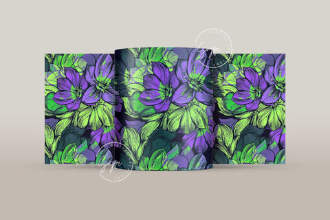Flower Print Mug Design, Floral Sublimation Wrap, Earthy Boho Floral Mug Wrap, Printable 11 & 15 Oz Mug Cricut Press Sublimation Wrap Sublimation Syre Digital Creations 
