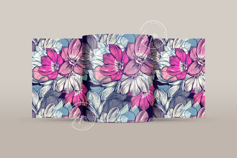 Flower Print Mug Design, Floral Sublimation Wrap, Earthy Boho Floral Mug Wrap, Printable 11 & 15 Oz Mug Cricut Press Sublimation Wrap Sublimation Syre Digital Creations 