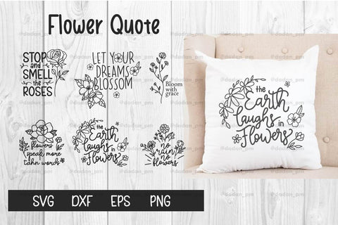 Flower Quote svg, dxf, eps, png SVG dadan_pm 